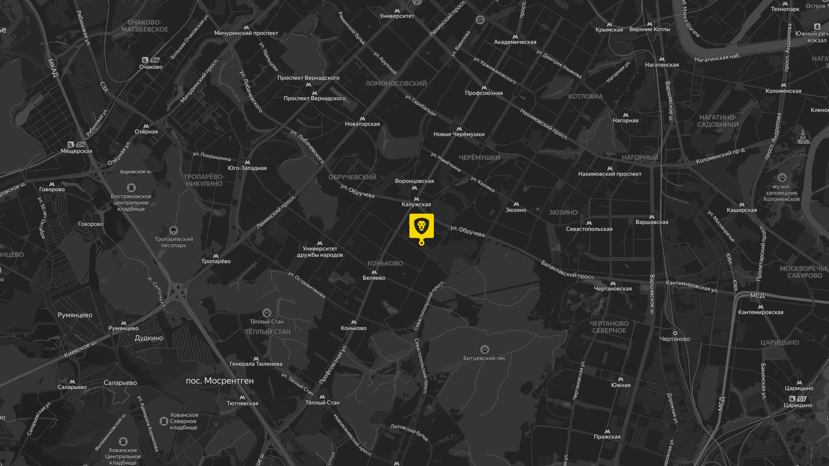 Карта Moscow